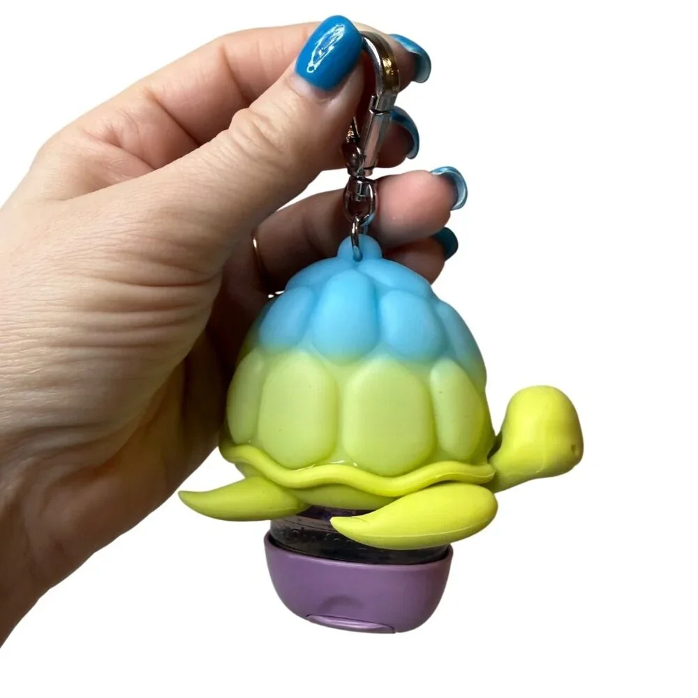 Bath & Body Works PocketBac Hand Sanitzer Lot With Sea Turtle Key Chain Holder